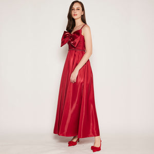 LILIA FRONT BOW STRAPPY GOWN