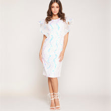 Load image into Gallery viewer, Ulla Ruffled Sequin Dress