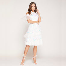 Load image into Gallery viewer, Uma Cold Shoulder Sequin Dress