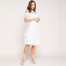 Load image into Gallery viewer, Uma Cold Shoulder Sequin Dress