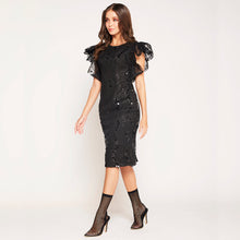 Load image into Gallery viewer, Ulla Ruffled Sequin Dress