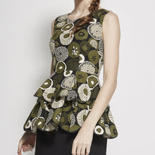 Load image into Gallery viewer, Printed Scallop Top