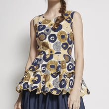 Load image into Gallery viewer, Printed Scallop Top