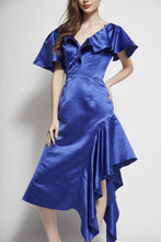 Load image into Gallery viewer, Shilo Ruffled Asymmetric Dress