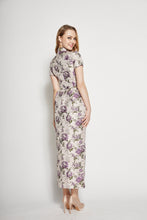 Load image into Gallery viewer, Pansy Brocade Long Qipao Dress