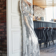Load image into Gallery viewer, Avis Beaded Sequin Maxi Dress