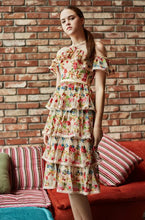 Load image into Gallery viewer, Brianna Embroidered Layered Dress