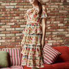 Load image into Gallery viewer, Brianna Embroidered Layered Dress