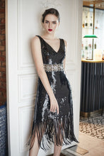Load image into Gallery viewer, Ava Beaded Sequin Dress