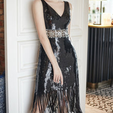 Load image into Gallery viewer, Ava Beaded Sequin Dress