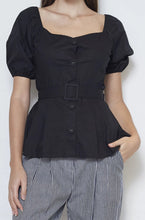 Load image into Gallery viewer, Cotton Top With Belt