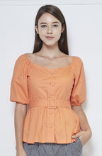 Load image into Gallery viewer, Cotton Top With Belt