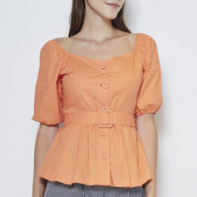 Load image into Gallery viewer, Cotton Top With Belt