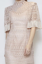 Load image into Gallery viewer, Oydis Cape Guipure Dress