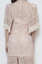Load image into Gallery viewer, Oydis Cape Guipure Dress