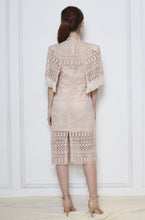 Load image into Gallery viewer, Oydis Cape Guipure Dress