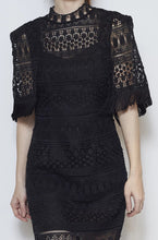 Load image into Gallery viewer, Oydis Cape Guipure Dress