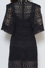 Load image into Gallery viewer, Oydis Cape Guipure Dress