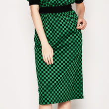 Load image into Gallery viewer, Checked Pencil Skirt