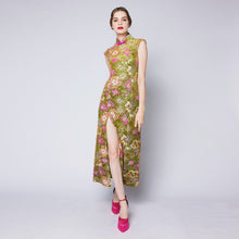 Load image into Gallery viewer, Meng Yao Velvet Maxi Qipao
