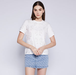 Bow Embroidered Tee