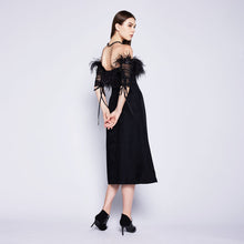 Load image into Gallery viewer, Sable Feather Tube Dress

