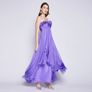 Canse Tube Applique Flower Gown