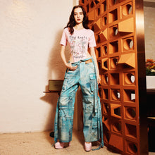Load image into Gallery viewer, PARACHUTE PANTS DENIM

