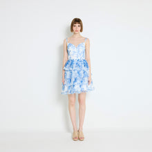 Load image into Gallery viewer, GAMA TULLE FLORAL STRAPPY DRESS
