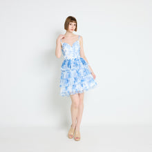 Load image into Gallery viewer, GAMA TULLE FLORAL STRAPPY DRESS
