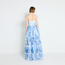 Load image into Gallery viewer, GEMY TULLE FLORAL MAXI TUBE DRESS
