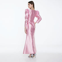 Load image into Gallery viewer, Lifah Feather Maxi Dress
