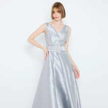 Load image into Gallery viewer, Diamante V-Neck Gown

