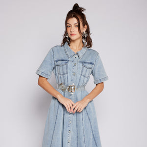 Denim Midi Dress