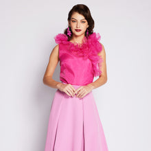Load image into Gallery viewer, Rose Sleeveless Organza Top
