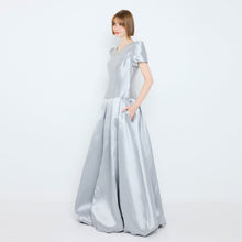 Load image into Gallery viewer, Diamante Round Neck Gown
