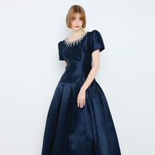 Load image into Gallery viewer, Diamante Round Neck Gown
