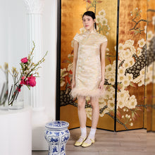Load image into Gallery viewer, Li Mei Feather Dress
