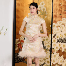 Load image into Gallery viewer, Li Mei Feather Dress
