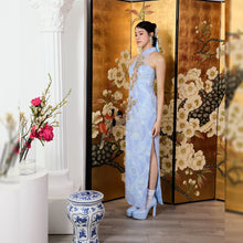 Load image into Gallery viewer, Cai Yun Maxi Dress - With Phoenix Embellishment
