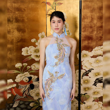 Load image into Gallery viewer, Cai Yun Maxi Dress - With Phoenix Embellishment
