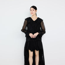 Load image into Gallery viewer, L/SLV RUFFLED TOP
