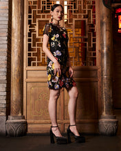 Load image into Gallery viewer, Mei Huā Floral Applique Dress
