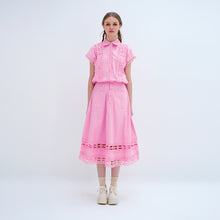 Load image into Gallery viewer, Blouse &amp; Midi Skirt Set
