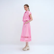 Load image into Gallery viewer, Blouse &amp; Midi Skirt Set
