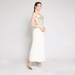 Chiffon Pleated Pants