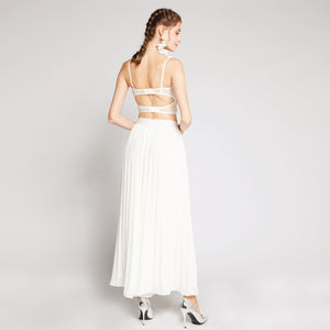 Chiffon Pleated Pants