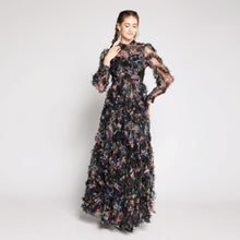 Load image into Gallery viewer, Lilou L/S Tulle Maxi Dress
