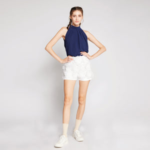 Embroidered Floral Shorts