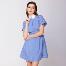 Load image into Gallery viewer, Short Sleeve Shirt Dress
